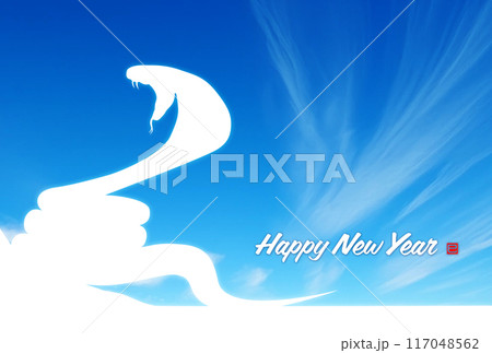 2025年度年賀状素材 117048562