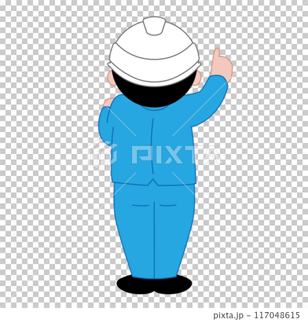 作業中の工員のベクターイラスト 117048615