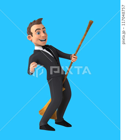 Fun 3D cartoon character 117048757