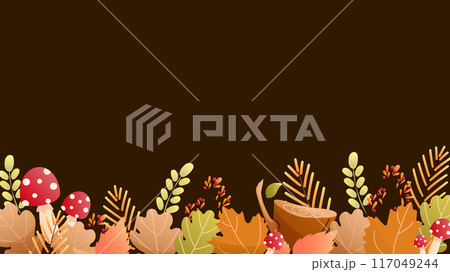 Colorful autumn background is perfect for seasonal greeting cards, invitations, banners, and other autumn projects. Colorful autumn background is perfect for seasonal greeting cards, invitations, banners, and other autumn projects. 117049244