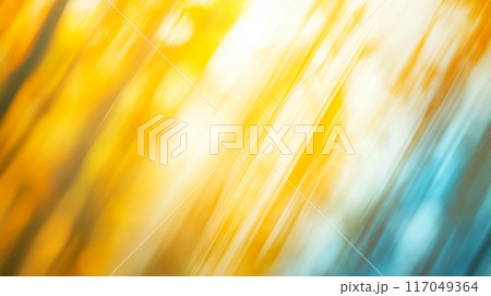 抽象的な色のグラデーション背景素材 - 明るい黄色と青の調和 117049364