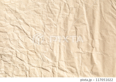 crumpled Brown kraft paper texture 117051022