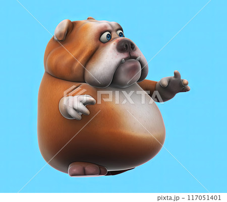 Fun 3D cartoon characterのイラスト素材 [117051401] - PIXTA