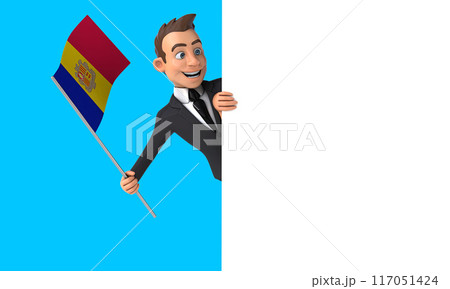 Fun 3D cartoon  character 117051424
