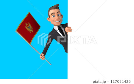 Fun 3D cartoon  character 117051426