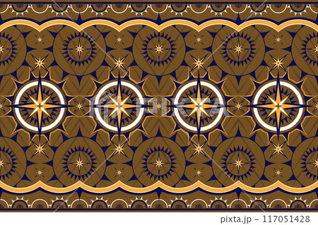 seamless pattern star geometric design 117051428