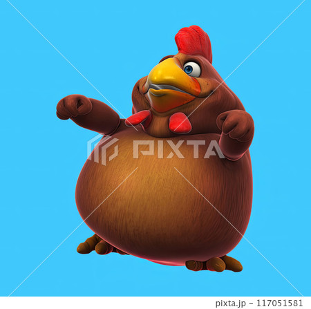 Fun 3D cartoon character Fun 3D cartoon character 117051581