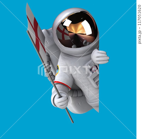 Fun 3D cartoon  character 117051620