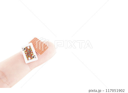 image of hand playing card white background image of hand playing card white background 117051902