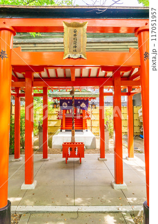大阪市中央区高津　高津宮（高津神社）　末社　安井稲荷神社 117051957