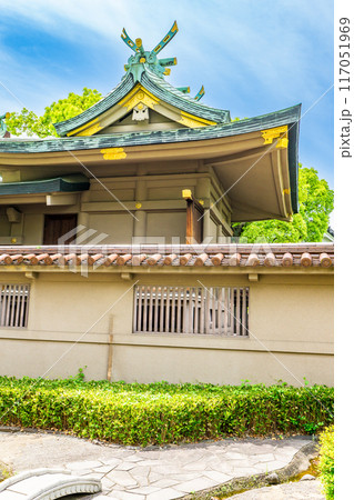 大阪市中央区高津　高津宮（高津神社）本殿　（浪速の皇都） 117051969