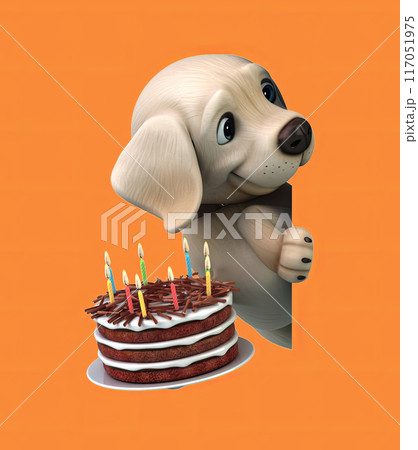 Fun 3d cartoon character 117051975