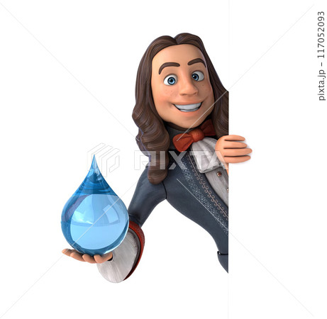 Fun 3D cartoon character 117052093