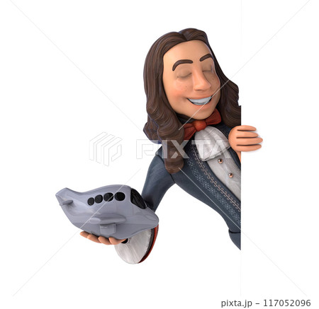 Fun 3D cartoon character 117052096