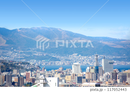 大分市街地と別府湾別府市街地 117052443