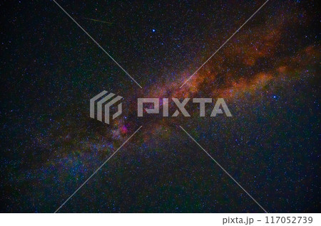 night starry sky with stars, milky way and galaxies on background night starry sky with stars, milky way and galaxies on background 117052739