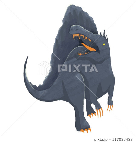向かってくるスピノサウルス 向かってくるスピノサウルス 117053458