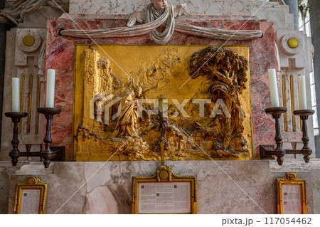 interiors of Salem abbey church, bavaria, germany interiors of Salem abbey church, bavaria, germany 117054462
