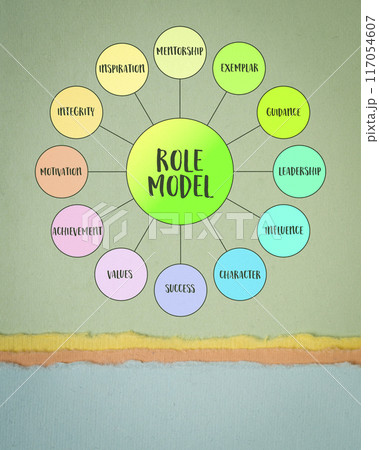 role model, business, education and personal development concept, diagram infographics role model, business, education and personal development concept, diagram infographics 117054607