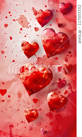 Illustration of saint valentine greeting card Illustration of saint valentine greeting card 117055552