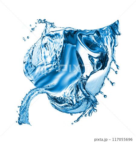 leaf made of water splash 117055696