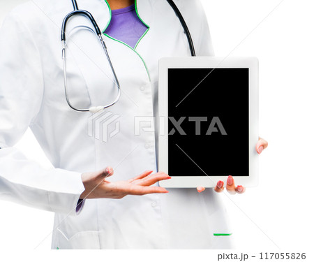 Doctor With Digital Tablet 117055826