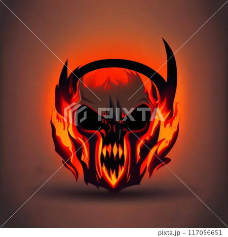 Illustration of a demonic creature. Frightening monster, dramatic abstract painting. Created with generative AI tools Illustration of a demonic creature. Frightening monster, dramatic abstract painting. Created with generative AI tools 117056651