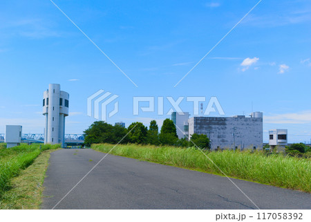 千葉県市川市柳原水門周辺2024年7月 117058392