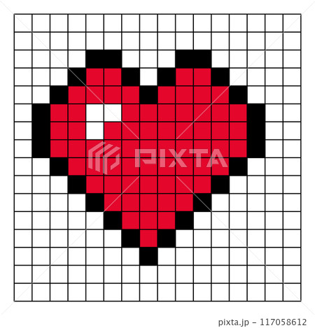 ドットのハート ドットのハート 117058612