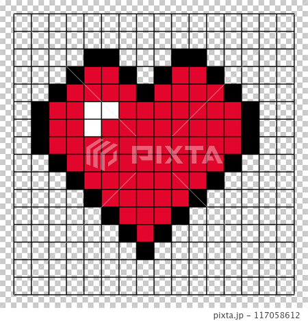 ドットのハート ドットのハート 117058612