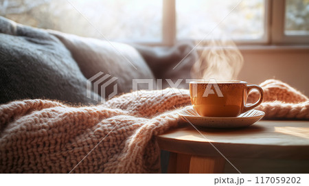 ホッとするコーヒーブレイク 117059202