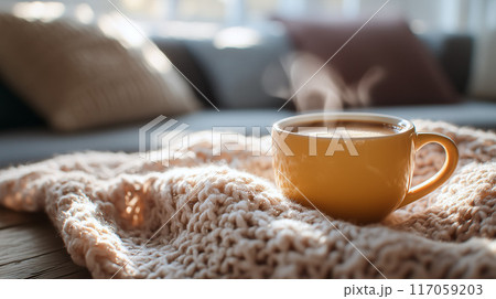 ホッとするコーヒーブレイク 117059203