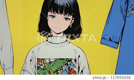 放置少女：両親が隣にいても少女に興味が無く実体が無い服にしか見えない