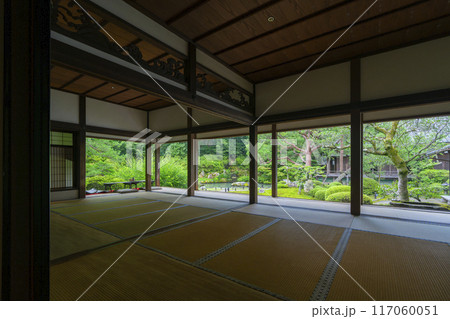 新緑の京都　青蓮院　華頂殿から眺める相阿弥の庭 117060051