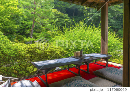 新緑の京都 青蓮院 華頂殿から眺める相阿弥の庭 新緑の京都 青蓮院 華頂殿から眺める相阿弥の庭 117060069