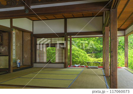 新緑の京都 青蓮院 華頂殿から眺める相阿弥の庭 新緑の京都 青蓮院 華頂殿から眺める相阿弥の庭 117060073