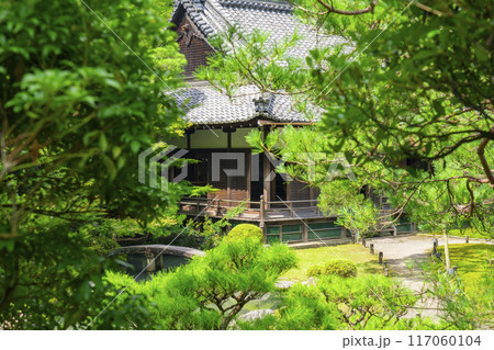 新緑の京都　青蓮院　小御所と相阿弥の庭 117060104