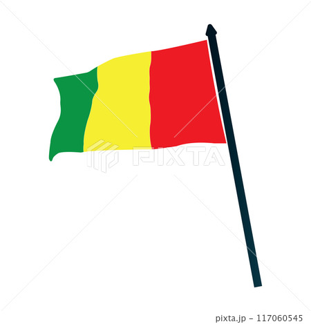 Guinea flag icon 117060545