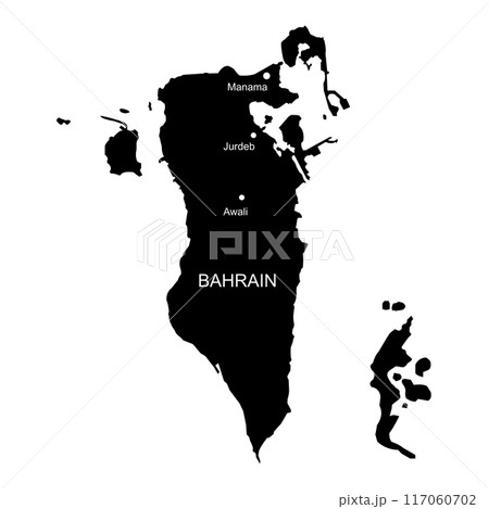 Bahrain country map Bahrain country map 117060702