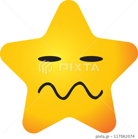 The Star emotion icons for decor concept The Star emotion icons for decor concept 117062074