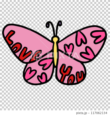 Hand drawn pink butterfly png for animal, zoo, souvenir shop, cute patches, shirt print, brooch, plush toy, kid doll, spring, summer, nature, garden, backyard, pet, vet, flowers, decoration, insects 117062134