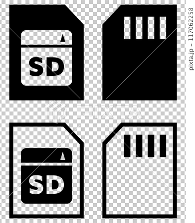 SD 卡圖示黑色 SD 卡圖示黑色 117062258