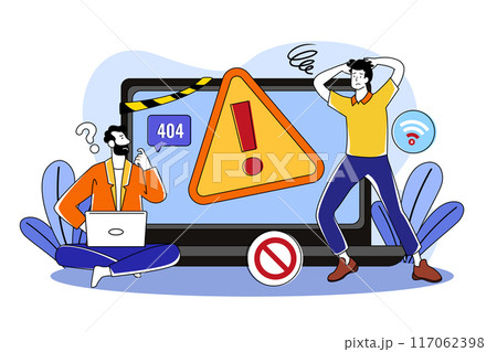 Two guys ran into a warning error 117062398