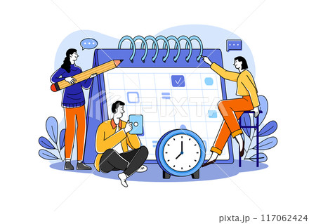 Business Activities Illustration concept. Flat illustration isolated on white background 117062424