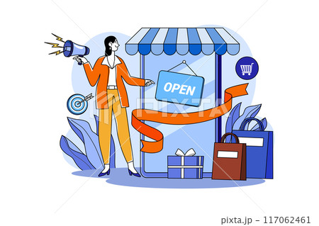 Online shop opening ceremony Online shop opening ceremony 117062461
