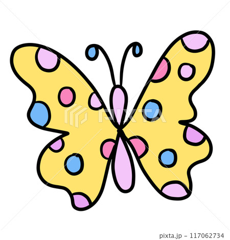 Hand drawn pastel butterfly png for animal, zoo, souvenir shop, cute patches, shirt print, brooch, plush toy, kid doll, spring, summer, nature, garden, backyard, pet, vet, flowers, decoration, insects 117062734