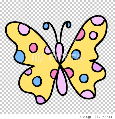 Hand drawn pastel butterfly png for animal, zoo, souvenir shop, cute patches, shirt print, brooch, plush toy, kid doll, spring, summer, nature, garden, backyard, pet, vet, flowers, decoration, insects 117062734