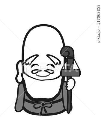 七福神の福禄寿のポップな和風イラスト 117062855