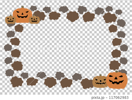 傑克燈籠框架，萬聖節背景材料 117062983