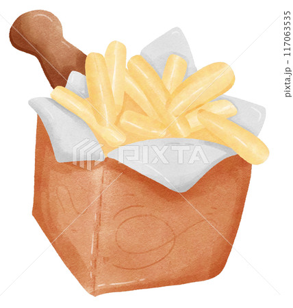 Burger and fries Burger and fries 117063535